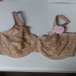 Cacique lace full coverage bra 38H